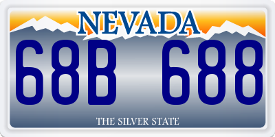 NV license plate 68B688