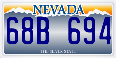 NV license plate 68B694