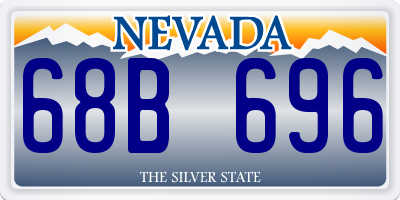 NV license plate 68B696