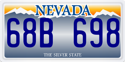 NV license plate 68B698