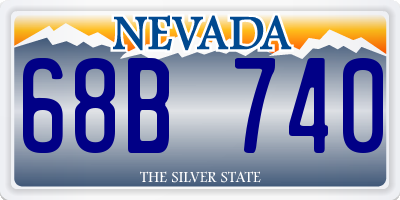 NV license plate 68B740