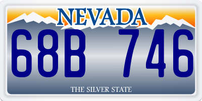 NV license plate 68B746