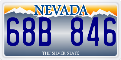 NV license plate 68B846