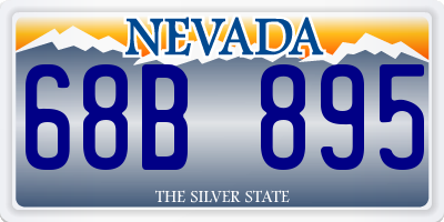 NV license plate 68B895