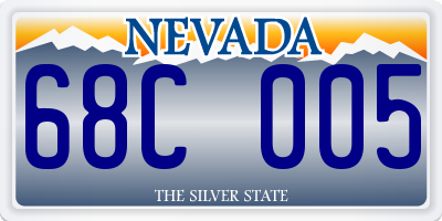 NV license plate 68C005