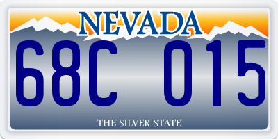 NV license plate 68C015