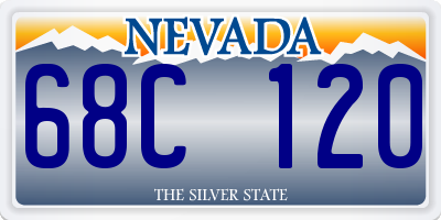 NV license plate 68C120