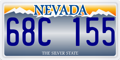NV license plate 68C155