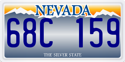 NV license plate 68C159