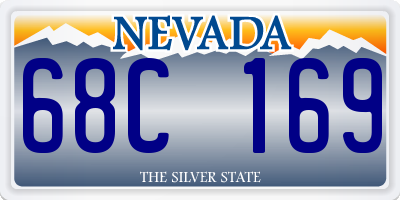 NV license plate 68C169