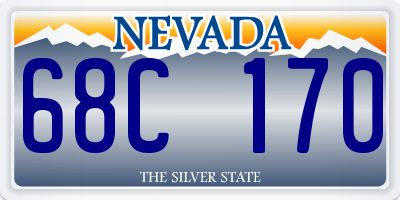 NV license plate 68C170