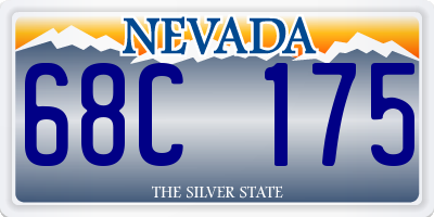 NV license plate 68C175