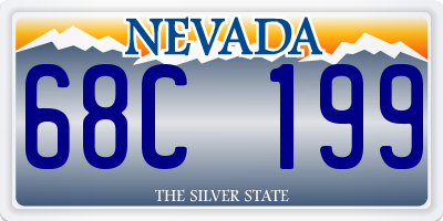 NV license plate 68C199