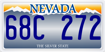 NV license plate 68C272