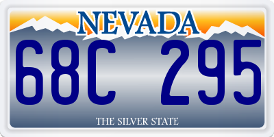 NV license plate 68C295