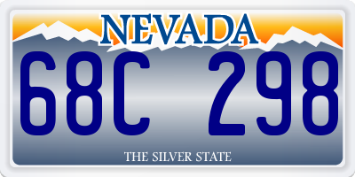 NV license plate 68C298