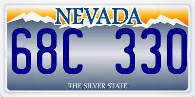 NV license plate 68C330