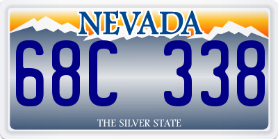 NV license plate 68C338