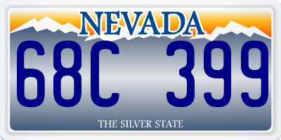 NV license plate 68C399