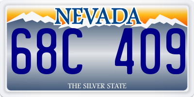 NV license plate 68C409
