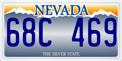 NV license plate 68C469