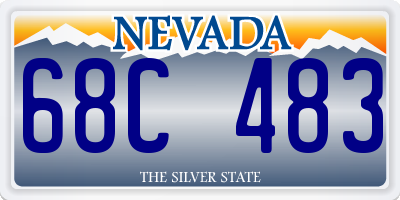 NV license plate 68C483