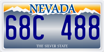 NV license plate 68C488