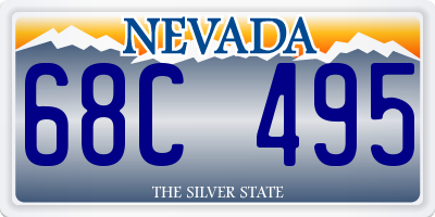 NV license plate 68C495