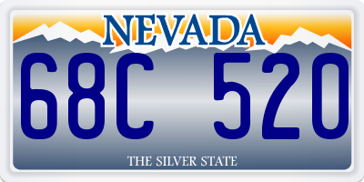 NV license plate 68C520