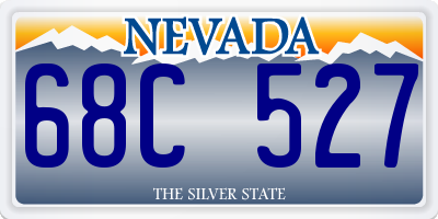 NV license plate 68C527
