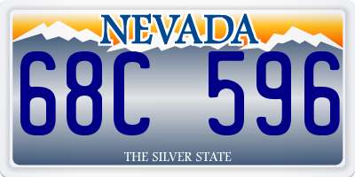 NV license plate 68C596
