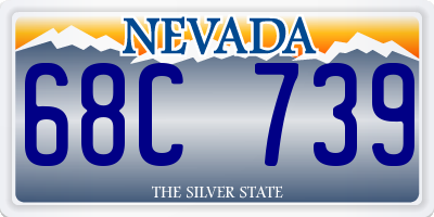 NV license plate 68C739