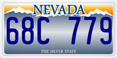 NV license plate 68C779