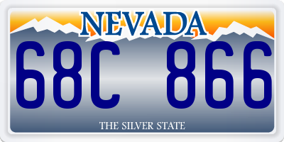 NV license plate 68C866