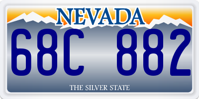 NV license plate 68C882