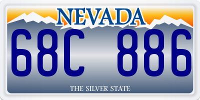 NV license plate 68C886
