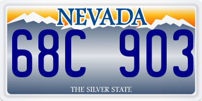 NV license plate 68C903