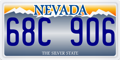 NV license plate 68C906