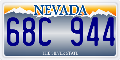 NV license plate 68C944