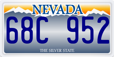 NV license plate 68C952