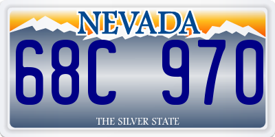 NV license plate 68C970