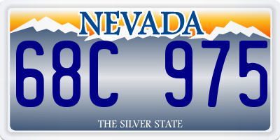 NV license plate 68C975