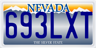 NV license plate 693LXT