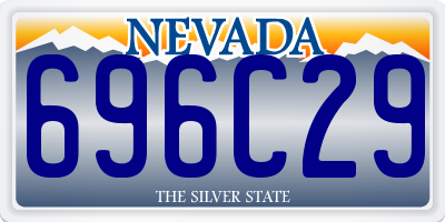 NV license plate 696C29