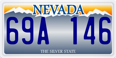 NV license plate 69A146