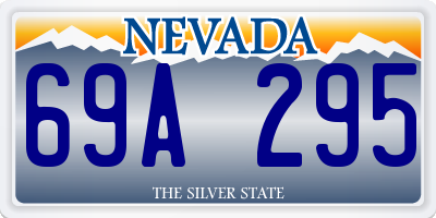 NV license plate 69A295