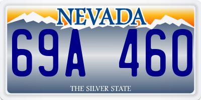 NV license plate 69A460