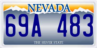 NV license plate 69A483