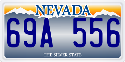 NV license plate 69A556