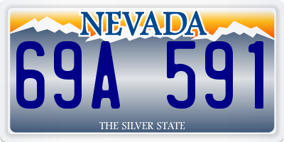 NV license plate 69A591